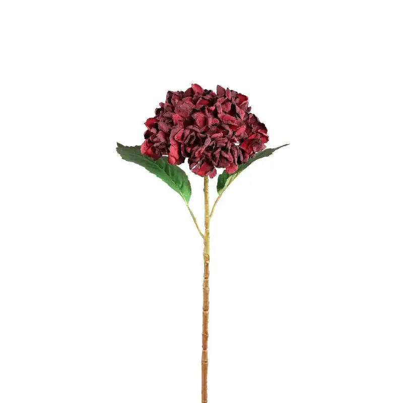 Versand Am Gleichen Tag Hortensienblume - Rote Hortensienstängel, Polyestergewebe | PTMD