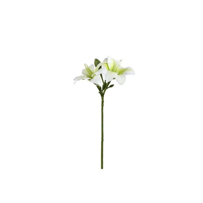 Amaryllisblume – Weiße Amaryllis Spray, Polyestergewebe, Halbfertig | PTMD Super-Preis