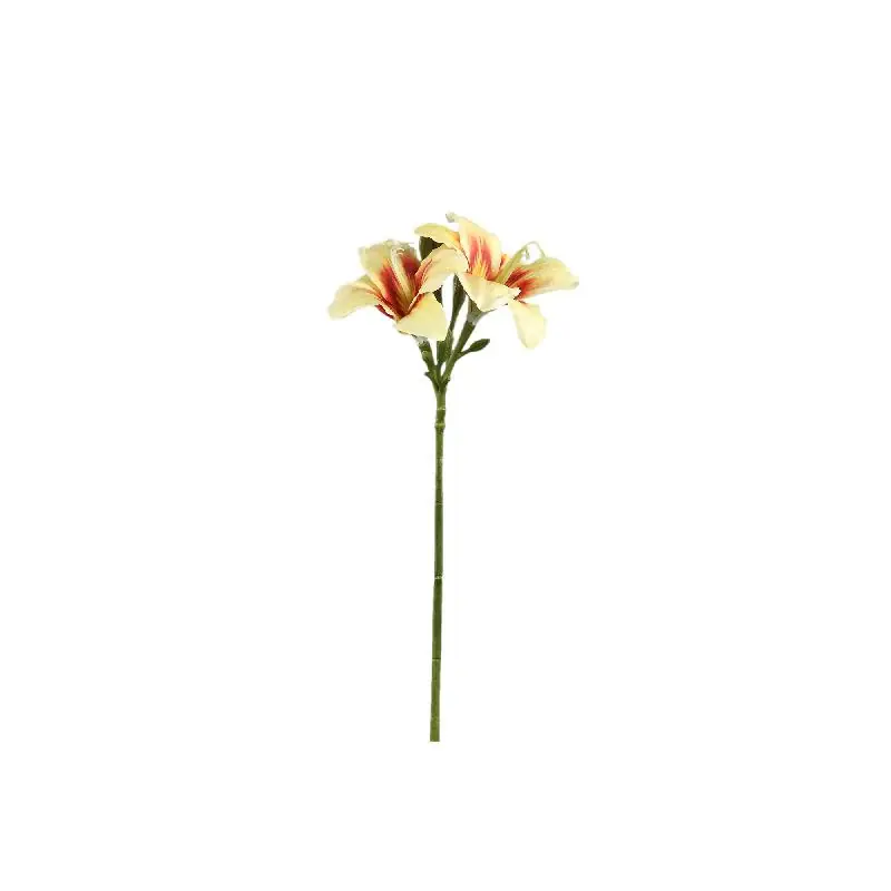 Letzte Chance Amaryllisblume – Gelbe Amaryllis Spray, Polyestergewebe, Halbfertig | PTMD