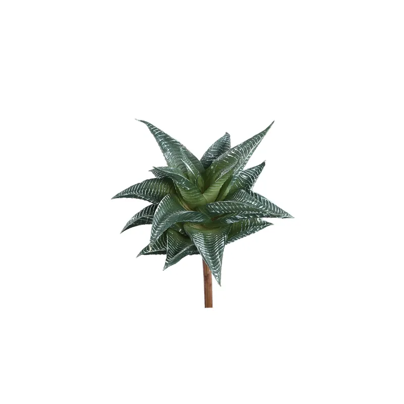 Kunstpflanze - Grüne Agave Pick mit Linien, Metall, Kunststoff | PTMD Super-Preis