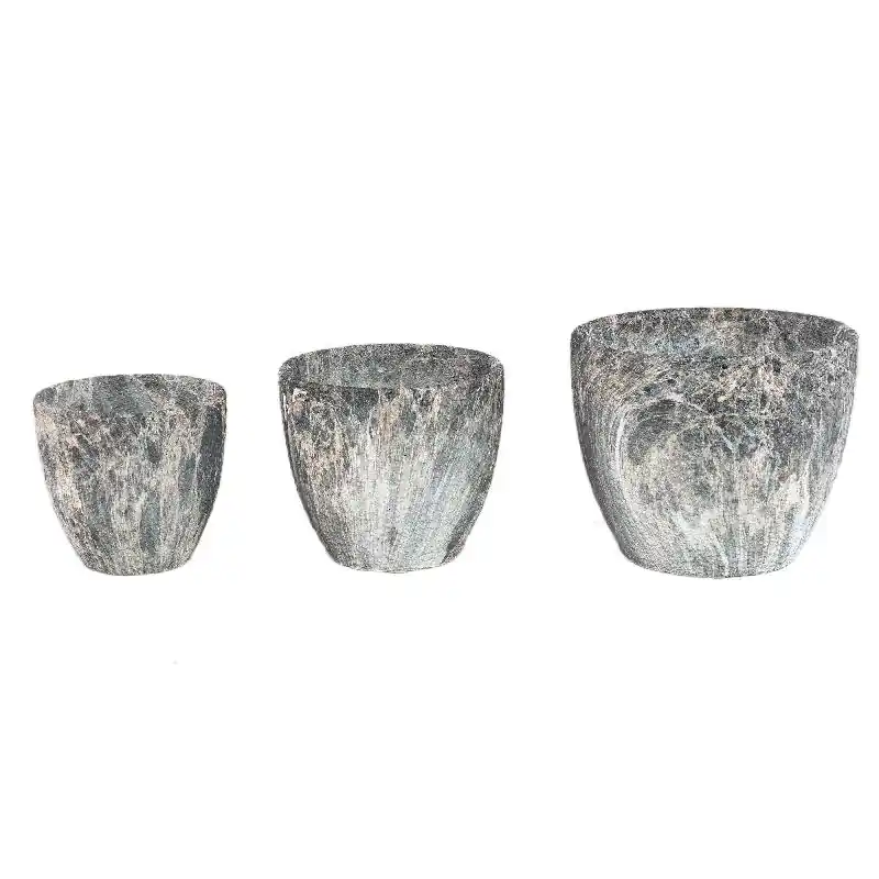 Nur Für Kurze Zeit Blumentopf – Graue Oberfläche, Marmoroptik Design, Keramik Material, S – Miah | PTMD