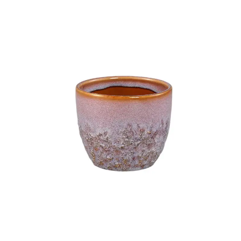 Expressversand Blumentopf - Keramik, Runde Form, Bauchige Form, Rosa, XS - Harper | PTMD