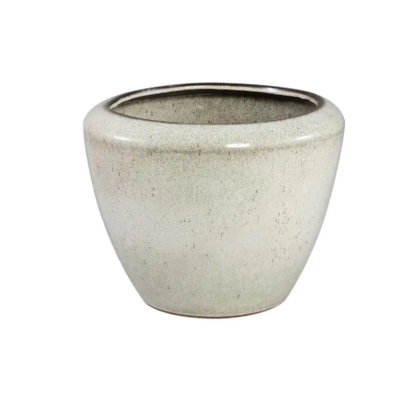 Kracherpreis Topf – Beige Oberfläche, Runde Form, Glatte Oberfläche, Keramik Material, L – Kyleigh | PTMD