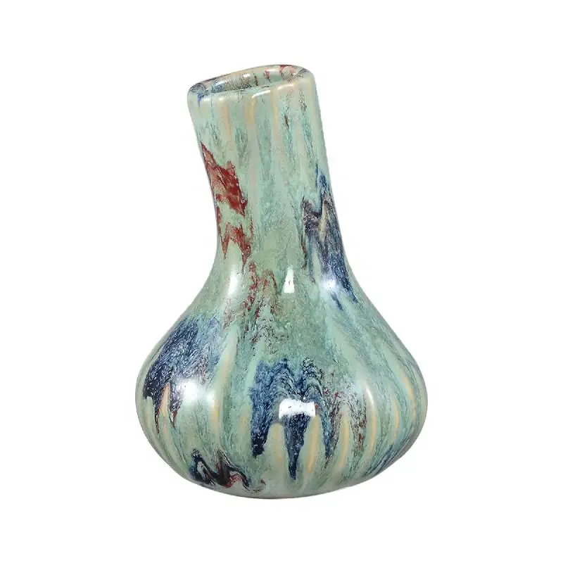 Vase – Knoblauchform Design, Keramik Material, Grüne Farbe, S – Jaclyne | PTMD Preisreduziert