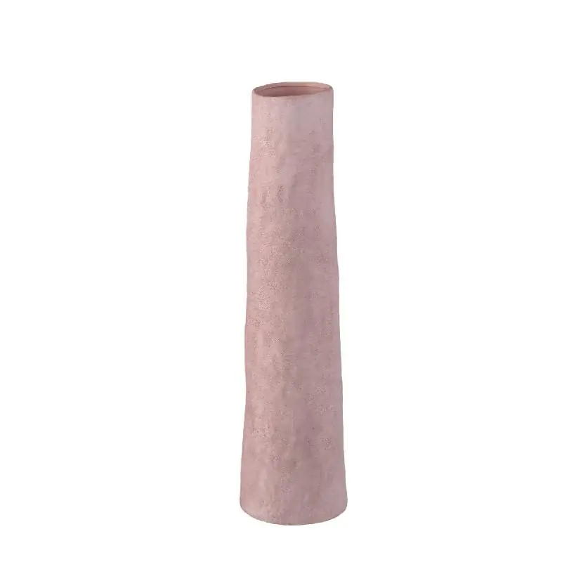 Vase – Gerade Form, Rosa Farbe, Keramikmaterial, L – Ardala | PTMD Aktuell
