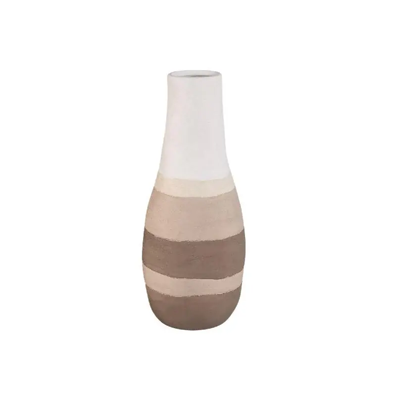 Vase – Rundes Design, Hellbraune Farbe, Keramikmaterial, S – Voni | PTMD Bestseller