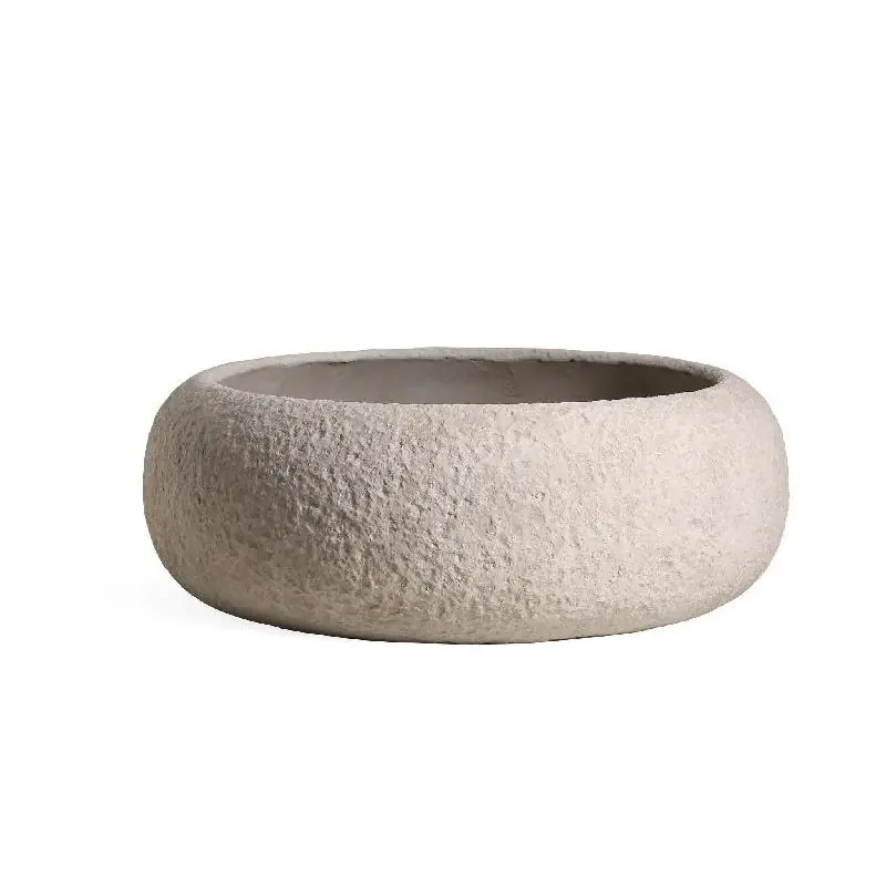 Markenware Topf – Beige Oberfläche, Stein-Optik, Runde Form – Meleyah | PTMD