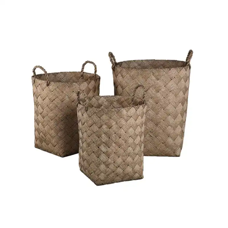 Begrenztes Angebot Korb – Grünfarbe, Runde Form, Papier Material, Mit Griff – Clarke | PTMD