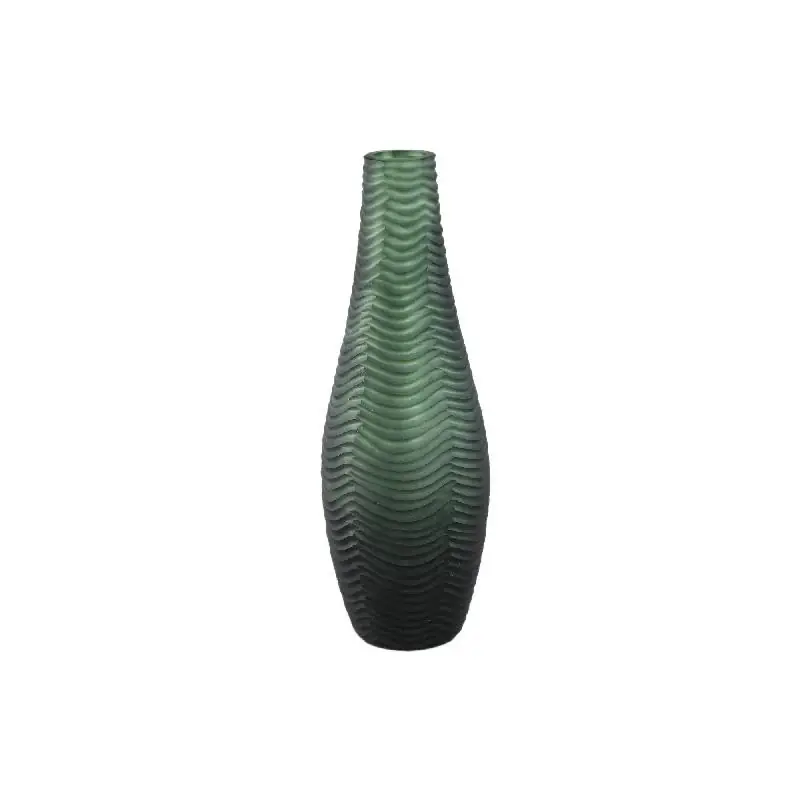 Vase – Runde Form, Glas Material, Grün, Klein – Elichi | PTMD Markenprodukt