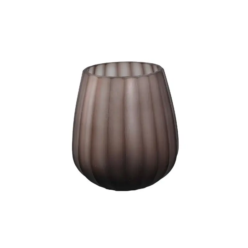 Schnäppchen Windlicht – Massives Glas, Glatte Oberfläche, Hellbraune Farbe – Kriste | PTMD