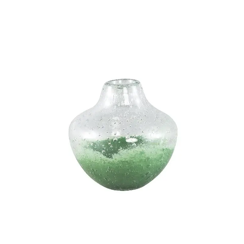 Top-Seller Vase – Bauchige Form, Glas Material, Grün – Enrikas | PTMD