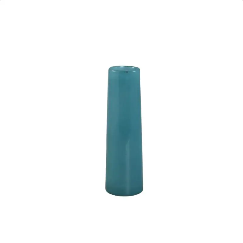 Billig Vase – Runde Form, Glas Material, Petrolgrün, S – Saelah | PTMD