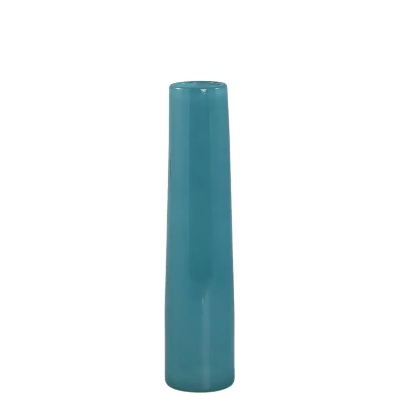 Vase – Runde Form, Glas Material, Petrolgrün, M – Saelah | PTMD Preis Gesenkt