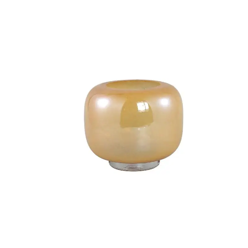 Vase – Runde Form, Glas Material, Kamel, Mit Fuß, S – Mexx | PTMD Sichere Zahlung