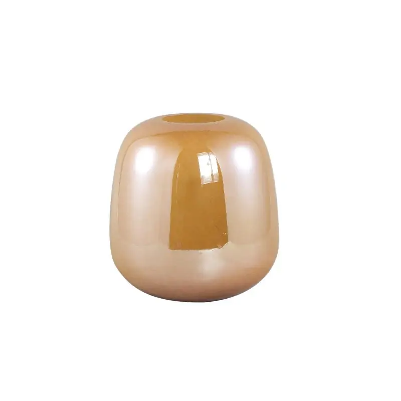 Geprüft Vase – Runde Form, Glas Material, Kamel, L – Mexx | PTMD