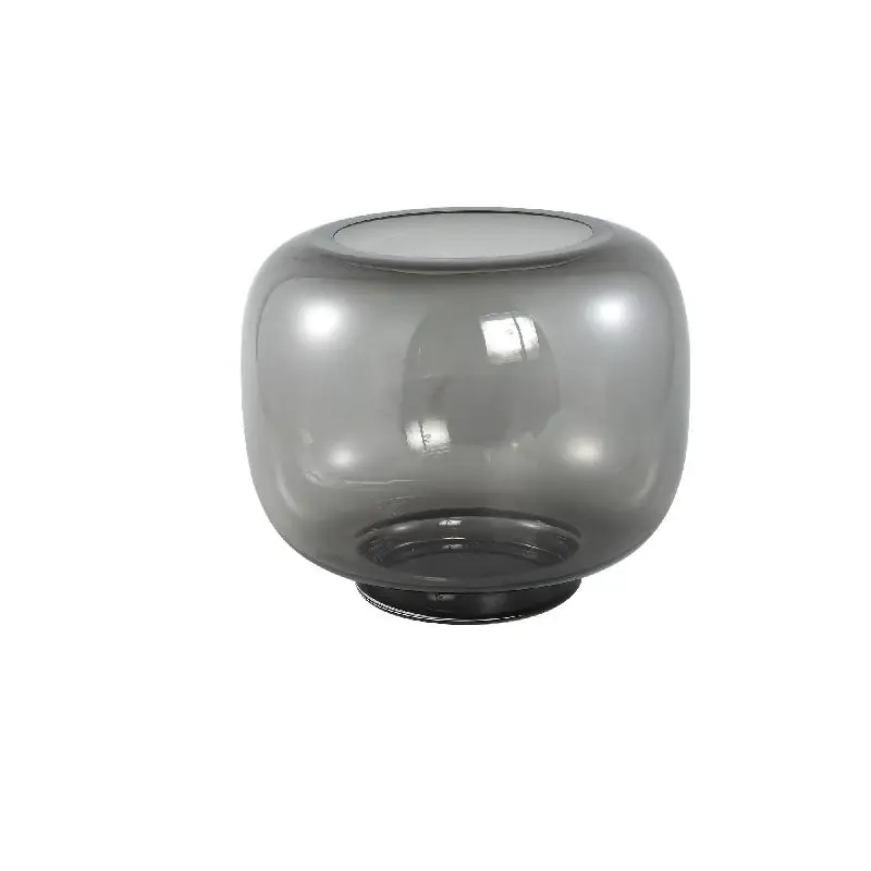 Vase – Runde Form, Glas Material, Dunkelgrau, Mit Fuß , L– Mexx | PTMD Preisreduziert