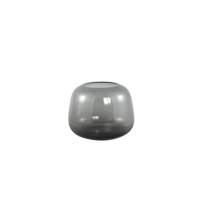 Sofort Bestellen Vase – Runde Form, Glas Material, Dunkelgrau, S – Mexx | PTMD
