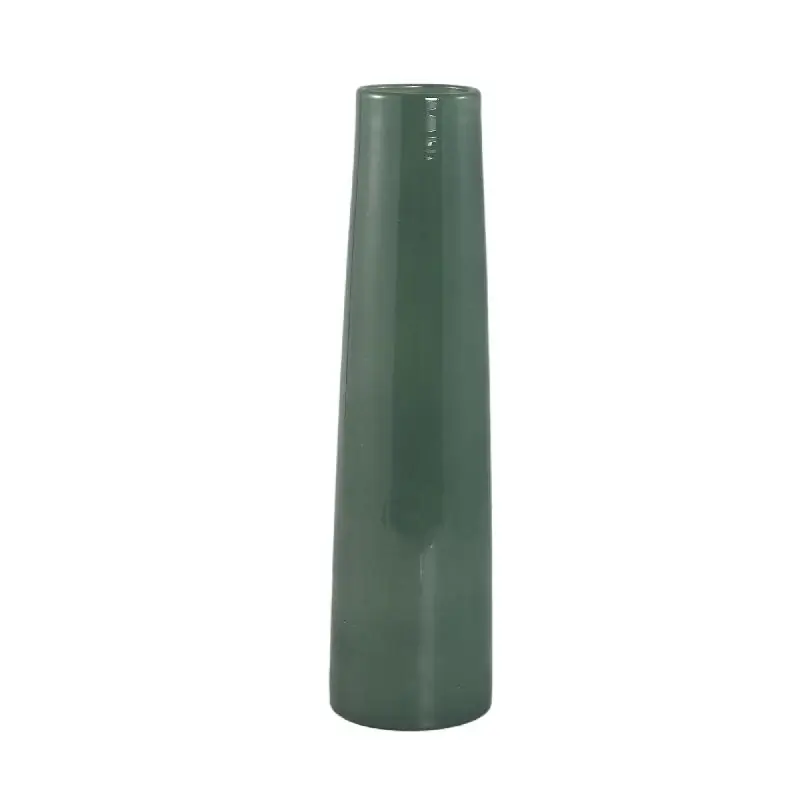 Vase – Runde Form, Glas Material, Petrol, L – Saelah | PTMD Heißes Angebot