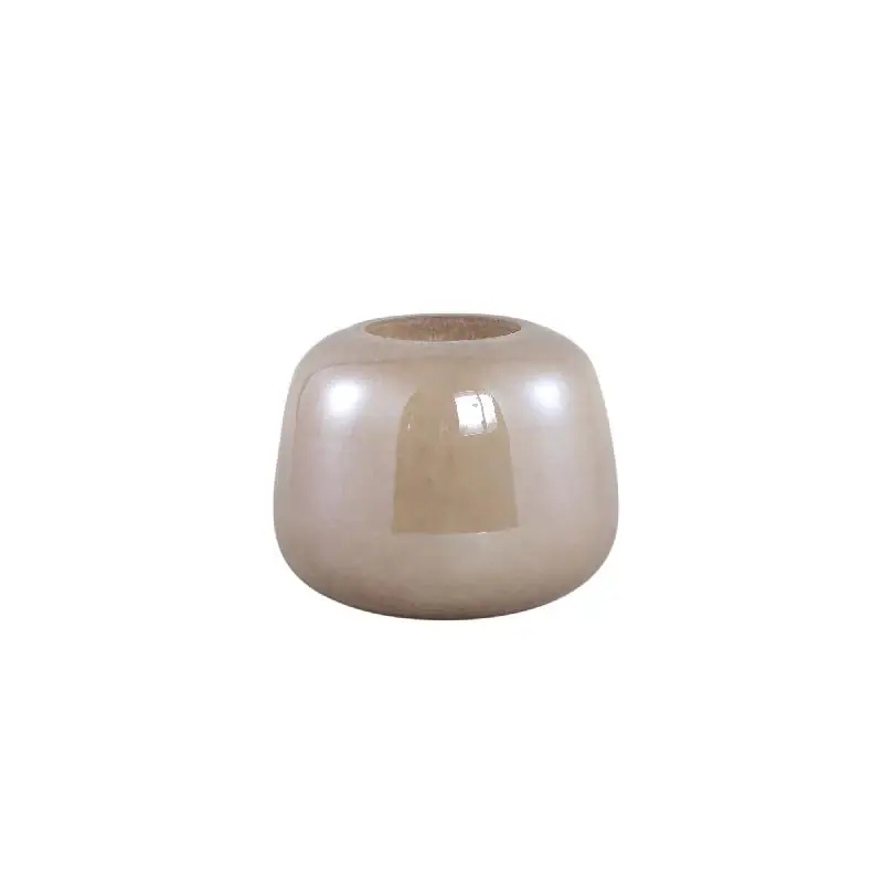 Vase – Runde Form, Glas Material, Braun, S – Mexx | PTMD Knallerangebot