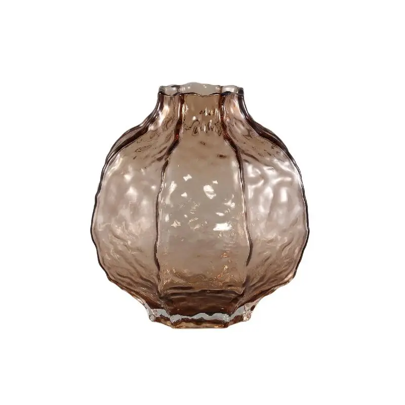 Direktkauf Vase – Rundes Design, Runde Form, Glas Material, Creme, L – Narin | PTMD