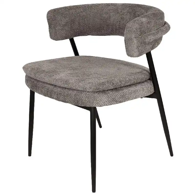 Preiswert Esszimmerstuhl – Stein Farbton, Stoff Material, Modernes Design – Helsinki | PTMD