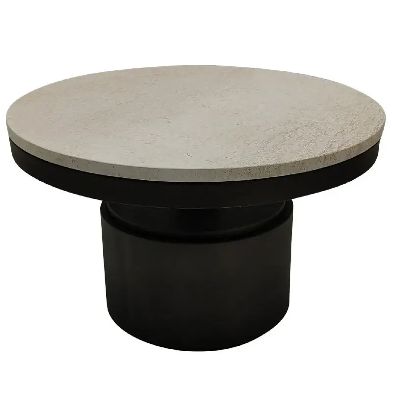 Couchtisch – Marmor Steinplatte, Creme Mink Oberfläche, Niedriges Design – Bregt | PTMD Versand Am Gleichen Tag
