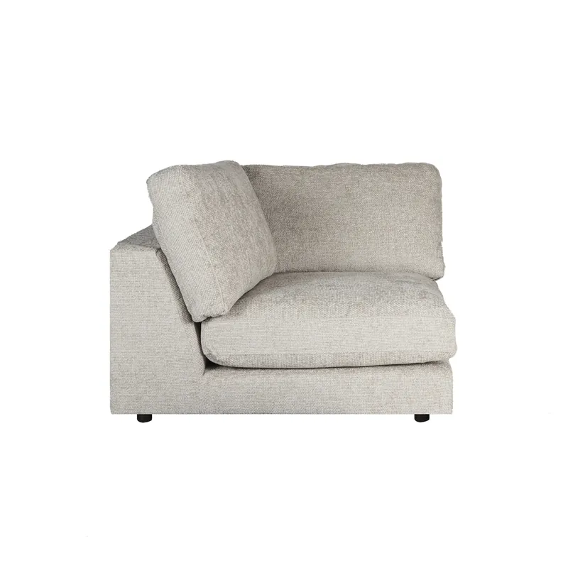 Knallerangebot Ecksofa – taubengraue Oberfläche, Stoff Bezug, Eckelement Form – Nilla | PTMD