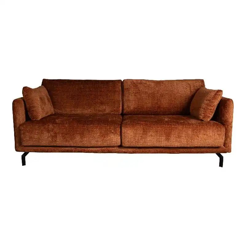 Expressversand Sofa – Gepolsterte Sitzfläche, Stoffbezug Auswahl, Armlehnenloses Design – New Formia | PTMD