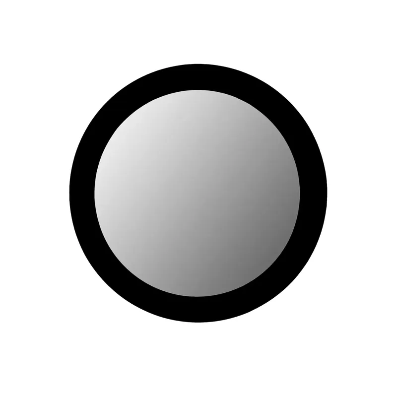 Spiegel - Rundes Design, Mangoholz Rahmen, Schwarz Lack, 80 cm – Dide | Starfurn Mega-Angebot