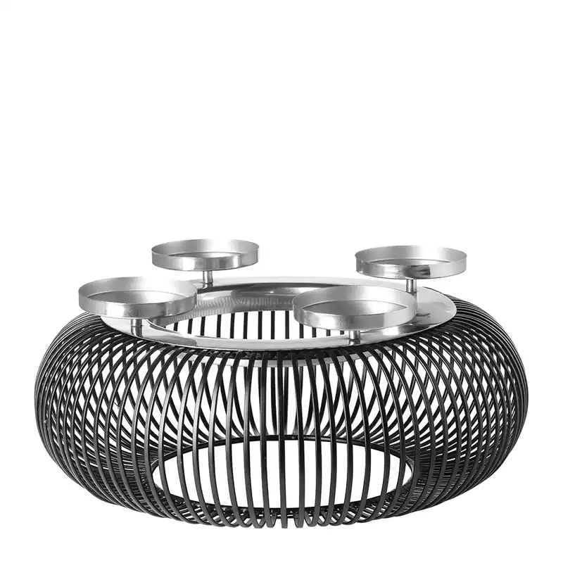 Kerzenhalter – Geflochtenes Design, Organische Form, Mattes Finish - Lubena | Fink Living Online Kaufen