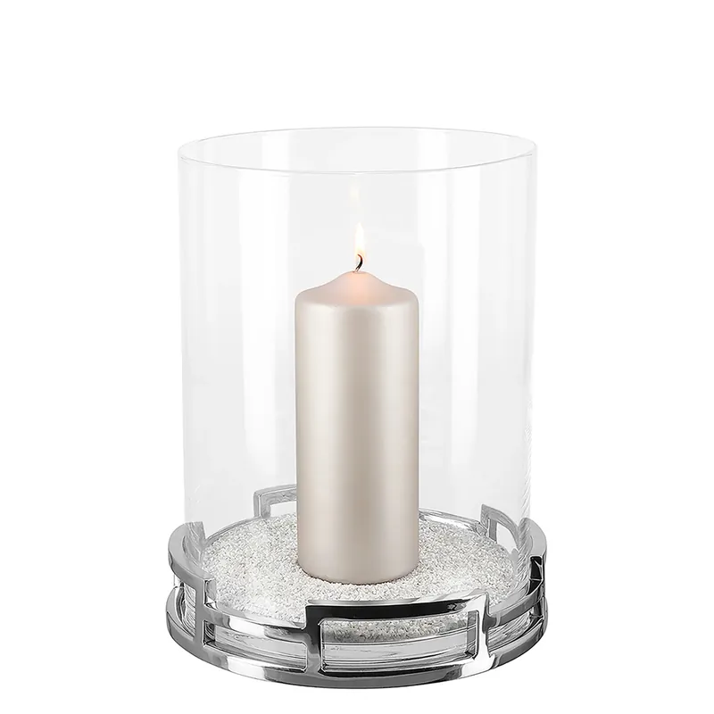 Windlicht – Glaseinsatz, Runde Form, Glanzoptik - HOMMAGE | Fink Living Aktuell