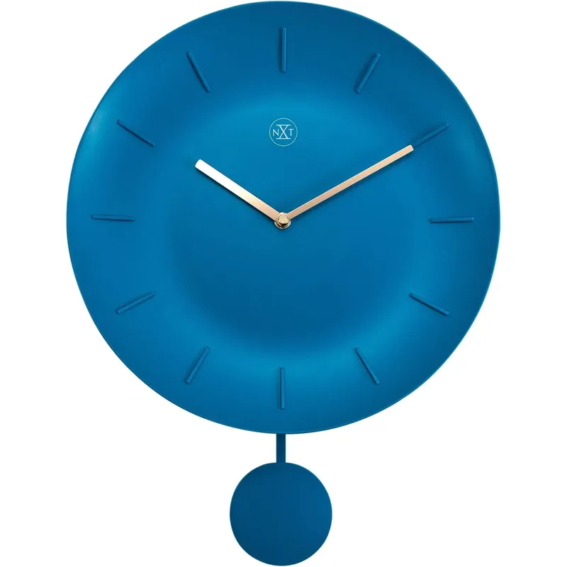 Wanduhr – Schalenförmiges Zifferblatt, Goldene Zeiger, Pendelwerk - Bowl | NeXtime Wochenendangebot