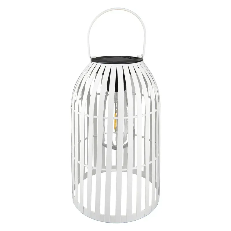 Nur Für Kurze Zeit Solarwindlicht – Schwarzes Metall, Weißer Kunststoff, Höhe 25 cm - Cappa | Gilde