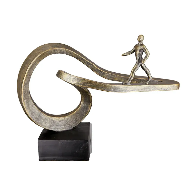 Skulptur – Ausdrucksstarke Form, Antik Finish, Bronze Optik - Path | Gilde Must-Have