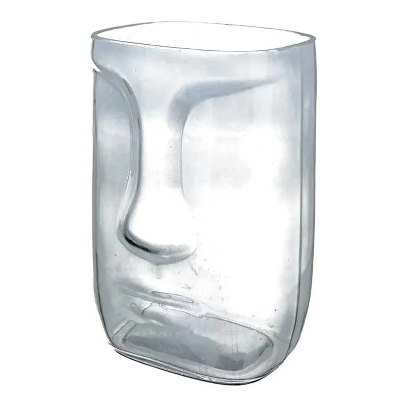 Neu Vase – Gesichts Design, Glas Optik, Moderne Form - Face | Gilde