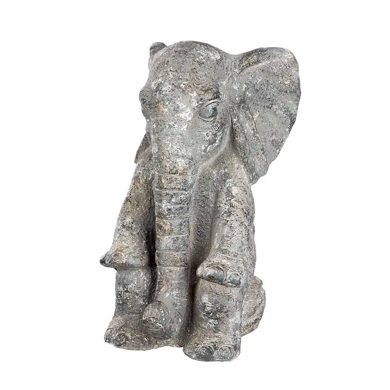 Figur – Strukturiertes Design, Graue Optik, Elefantenmotiv | Gilde Highlight