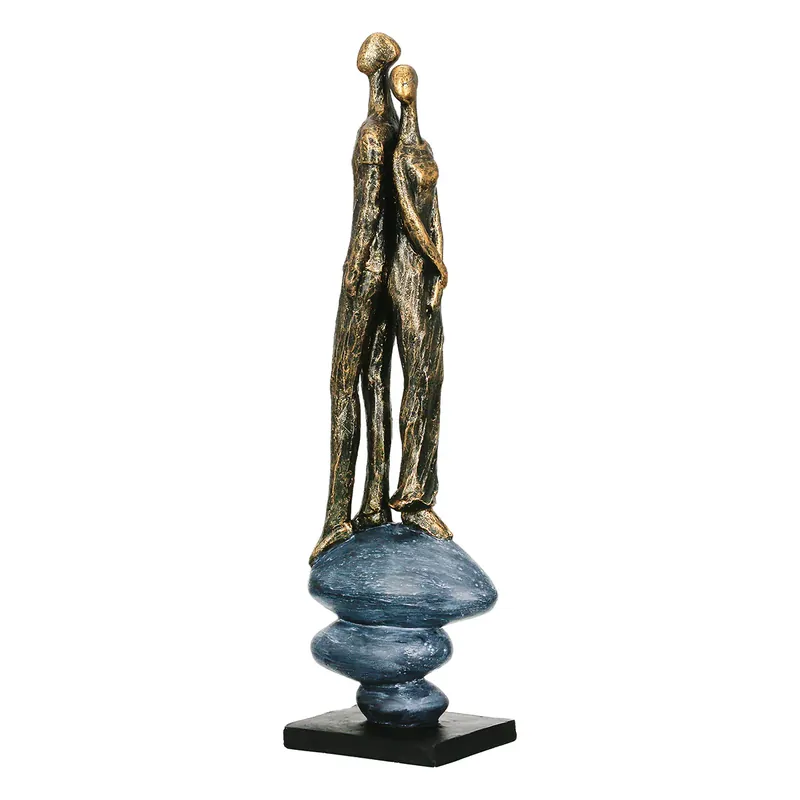 Schneller Versand Skulptur – Antikfinish, Paar Design, Bronzefarbene Optik - Growing Together | Gilde
