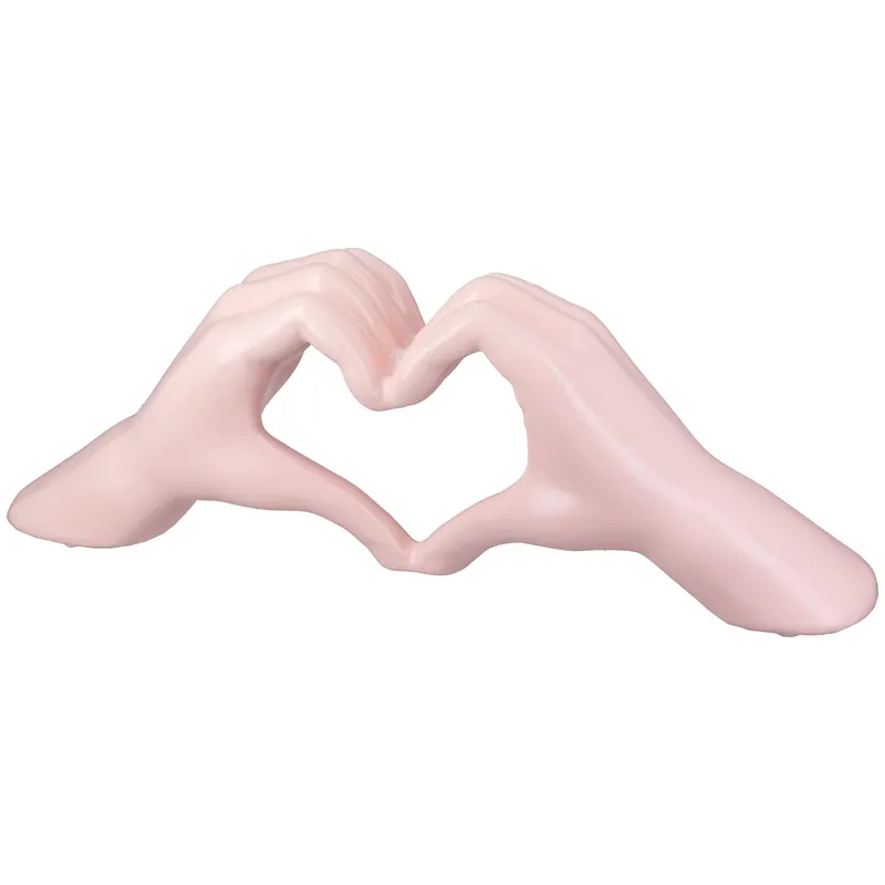 Sonderaktion Dekoobjekt – Herz Motiv, Glänzende Oberfläche, Rosa Farbe - Heart | Gilde