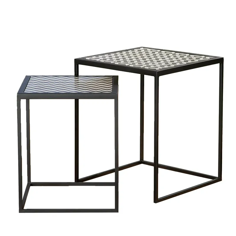 Beistelltisch – Exklusives Muster, Edle Metalloptik, Ausdrucksstarkes Design, 42,5 cm - Circo | Gilde Top-Seller