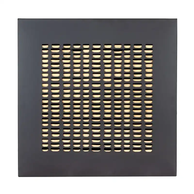 Wandrelief – Mattes Metall, Schwarzer Rahmen, Grafische Form, 80 cm - Torus | GILDE Aktuell