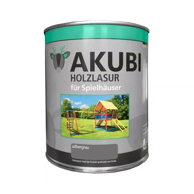Akubi Kindermalfarbe 750 ml Silbergrau Neue Ware