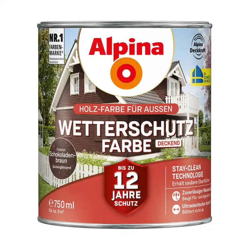 Direktkauf Alpina Wetterschutzfarbe, deckend