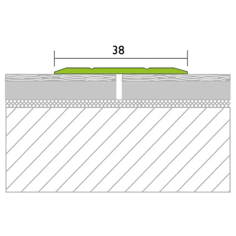 Übergangsprofil gelocht 38 mm, PROTRANS Neue Ware