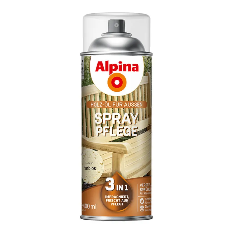 Zertifiziert Holzöl sprühen, Farblos, Alpina