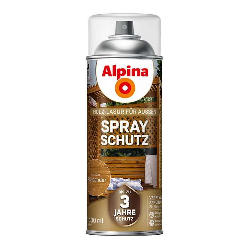 Holzlasur sprühen, Palisander, Alpina Knallerangebot