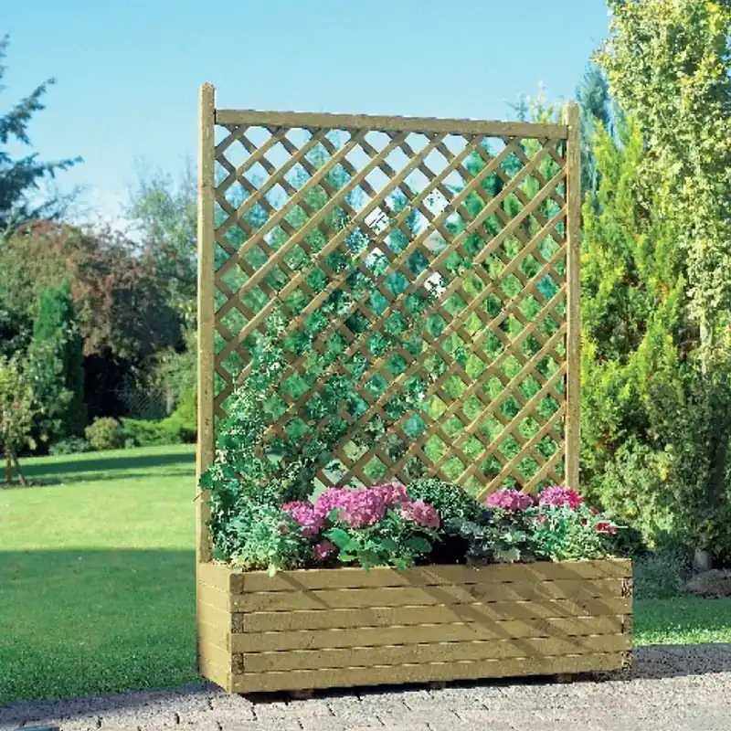 Blumenkasten mit Gitter, gerade Preis Gesenkt