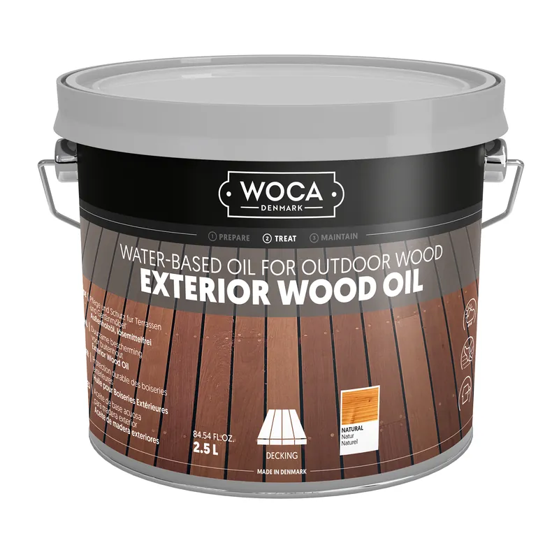 Sonderangebot WOCA Exterior Öl Natur 2,5 L