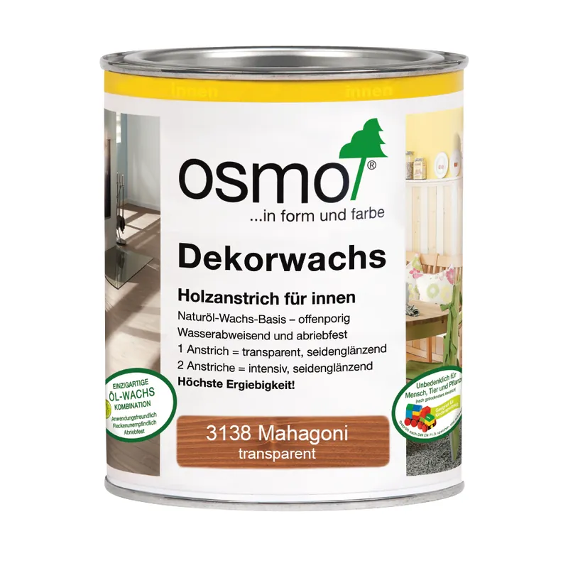 Neue Kollektion Osmo Dekorwachs transp.Mahagoni 750ml