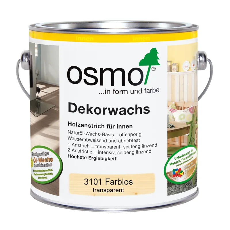 Top-Preis Osmo Dekorwachs transp.farblos 2,5 Ltr.
