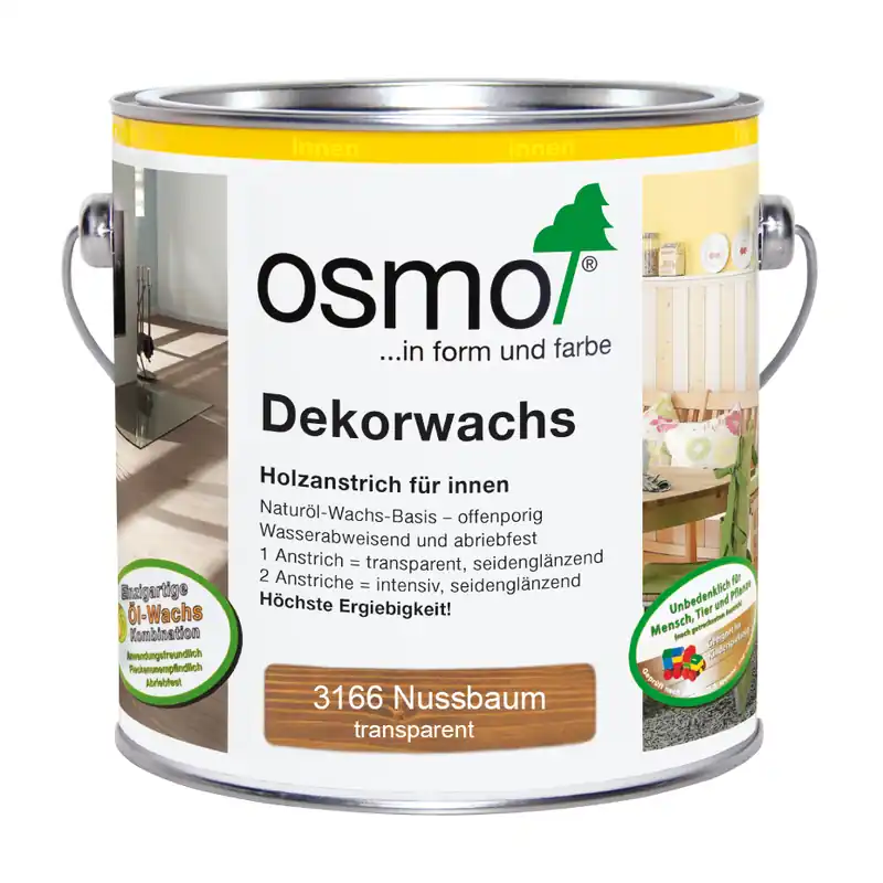 Nur Heute Osmo Dekorwachs transp. Nussbaum 2,5 l